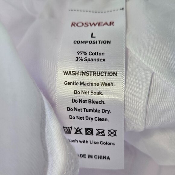 ROSWEAR Women's High Waisted Skinny Stretch Butt Lifting Jeans Sz L White - Picture 10 of 10